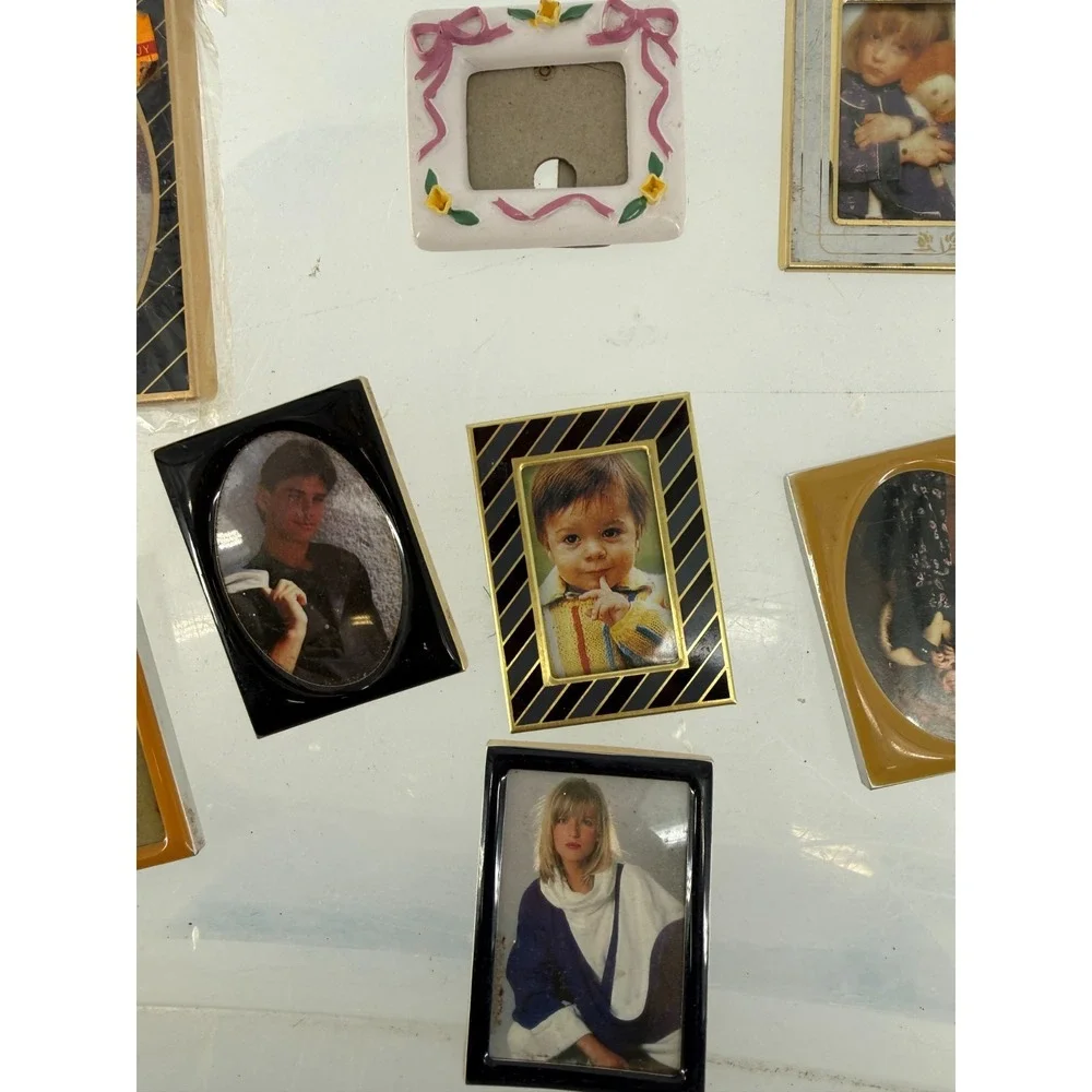 Vintage Miniature Dollhouse Picture Frames Lot of 9 Assorted 1:12 Scale Decor